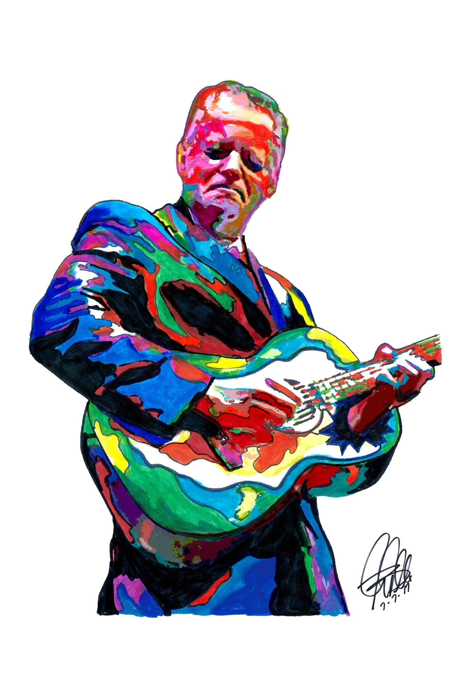 Tommy Emmanuel Acoustic Guitar Pop Rock Music Poster Print Wall Art 11x17