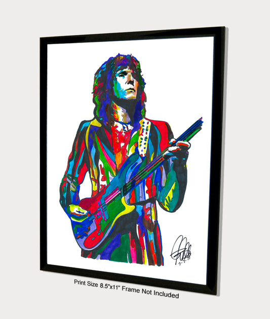 Chris Squire Yes Bass Guitar Singer Rock Music Poster Print Wall Art 8.5x11