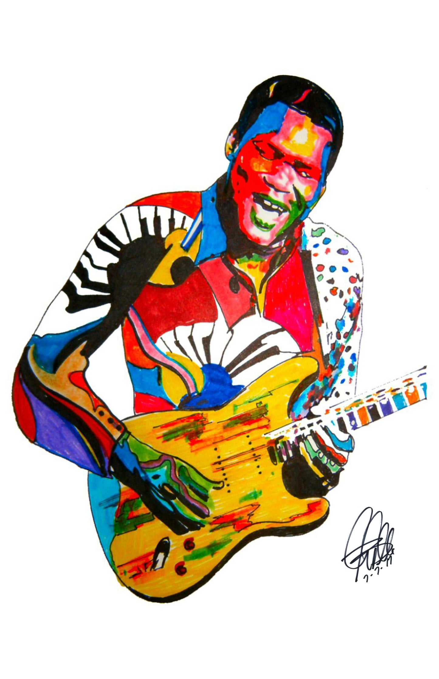 Robert Cray Singer Blues Rock Guitar Music Poster Print Wall Art 11x17