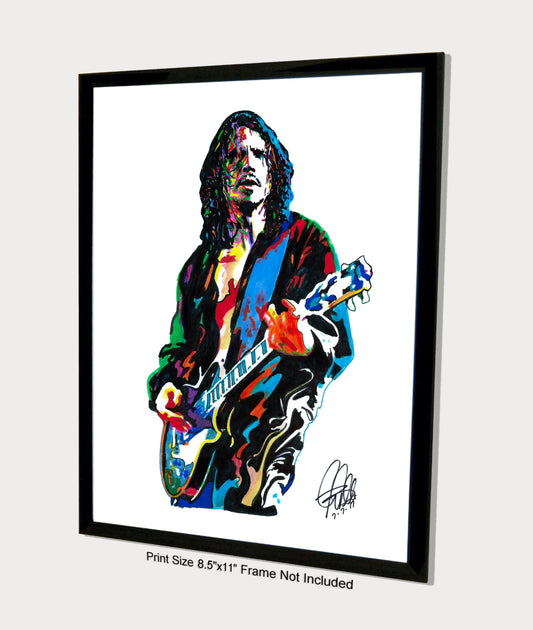 Chris Cornell Soundgarden Singer Rock Music Poster Print Wall Art 8.5x11