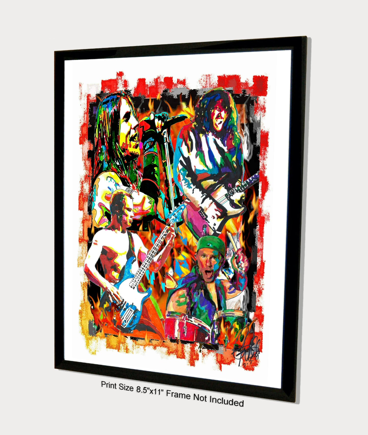 Red Hot Chili Peppers Funk Rock Music Poster Print Wall Art 8.5x11