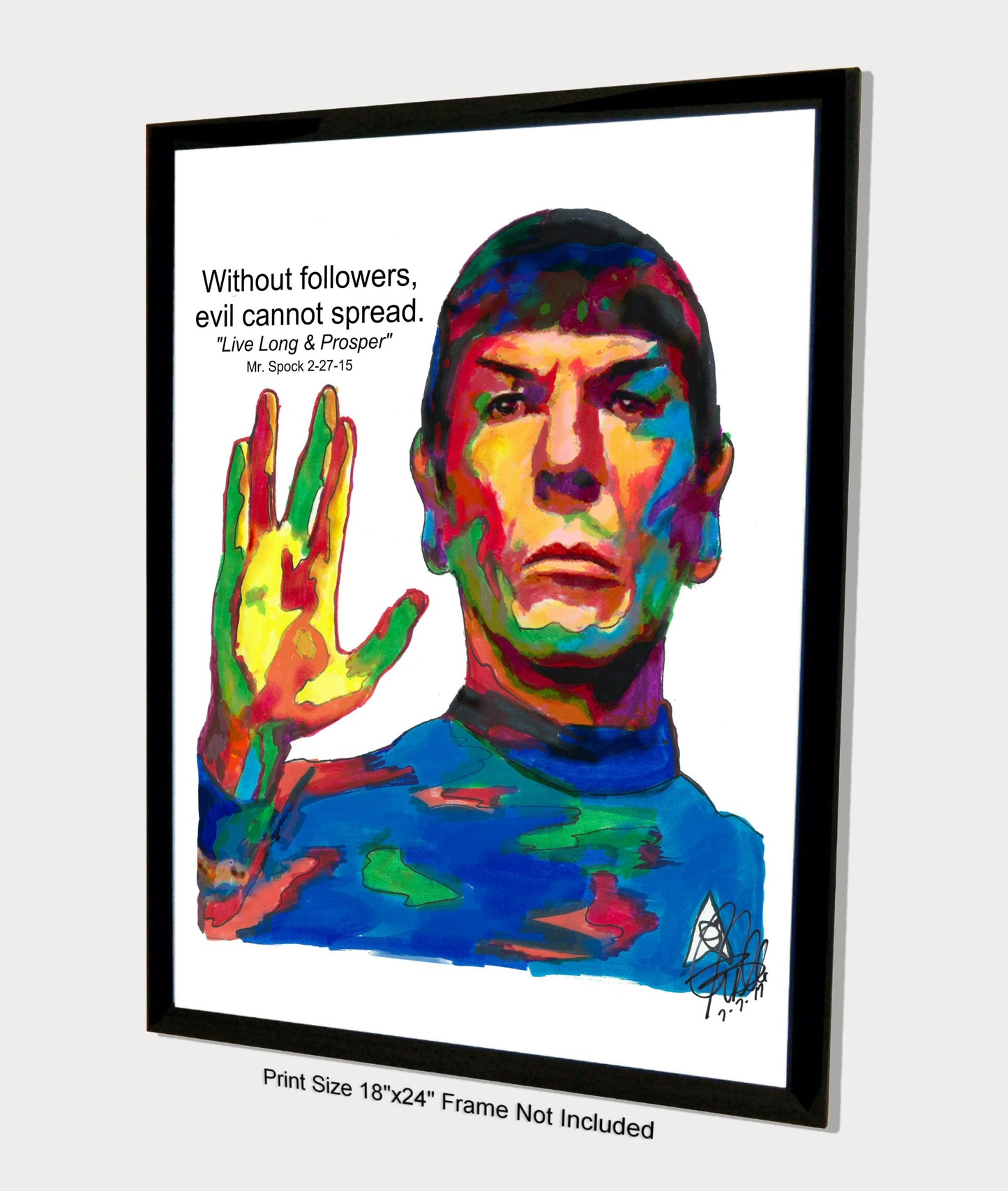 Spock Leonard Nimoy Star Trek Poster Print Wall Art 18x24