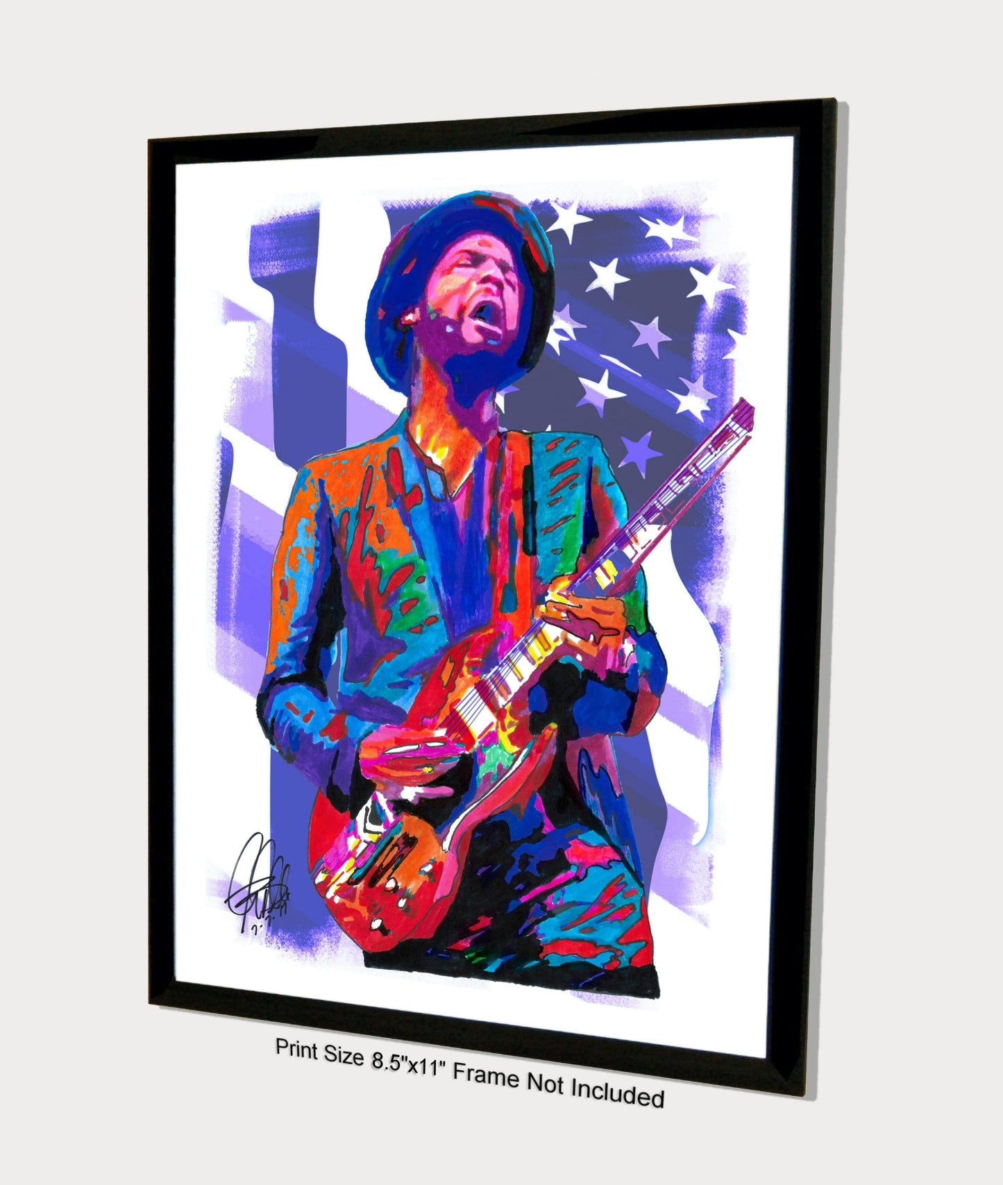 Gary Clark Jr Vocals Guitar Soul Blues Music Poster Print Wall Art 8.5x11