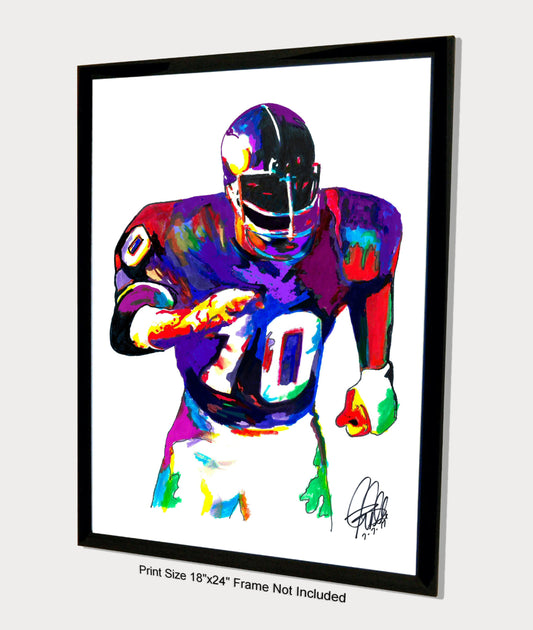 Jim Marshall Minnesota Vikings Football Sports Poster Print Wall Art 18x24