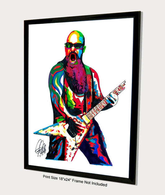 Kerry King Slayer Guitar Thrash Heavy Metal Music Poster Print Wall Art 18x24