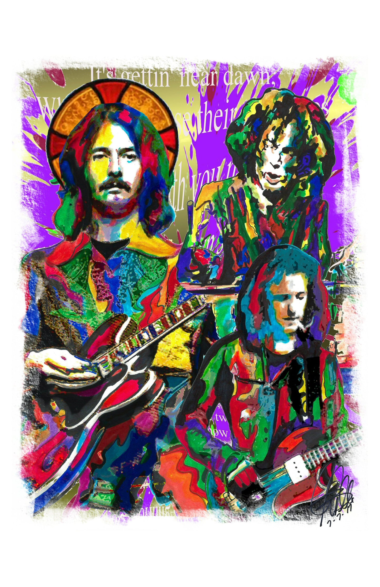 Cream Clapton Bruce Baker Rock Music Poster Print Wall Art 11x17