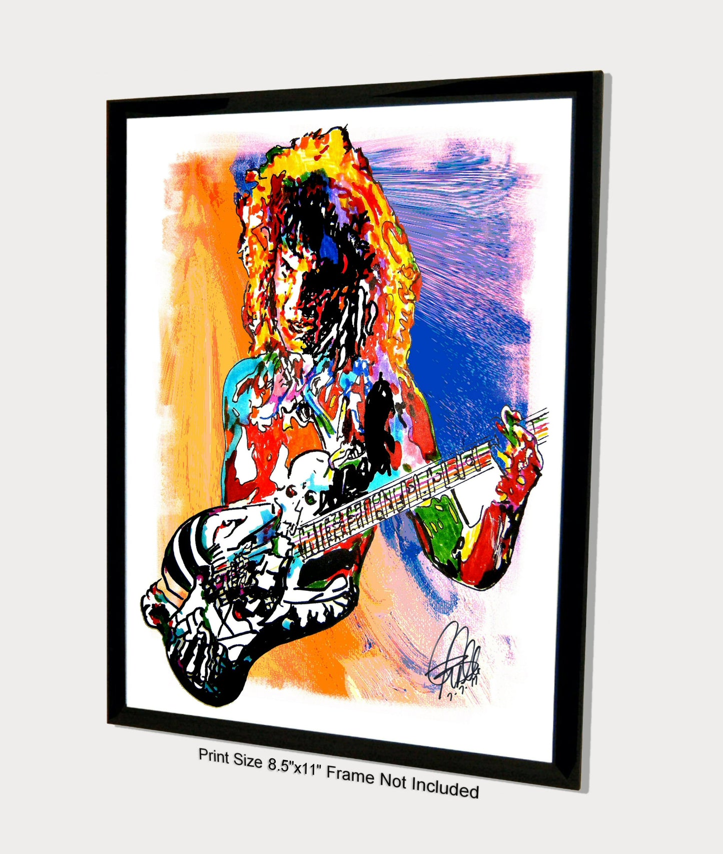 George Lynch Dokken Guitar Hard Rock Music Print Poster Wall Art 8.5x11