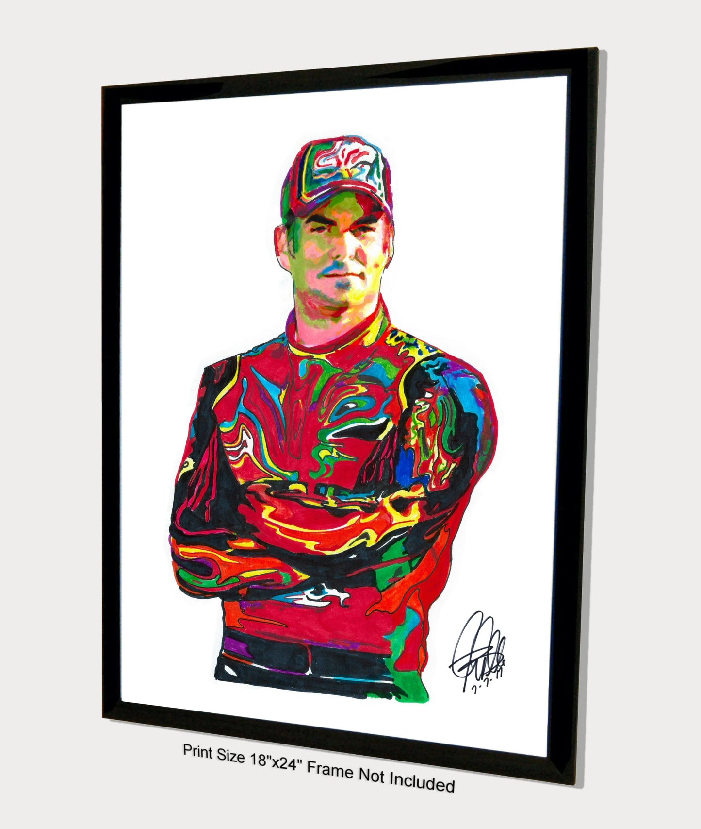 Jeff Gordon Nascar Stock Car Racing Driver Poster Print Wall Art 18x24