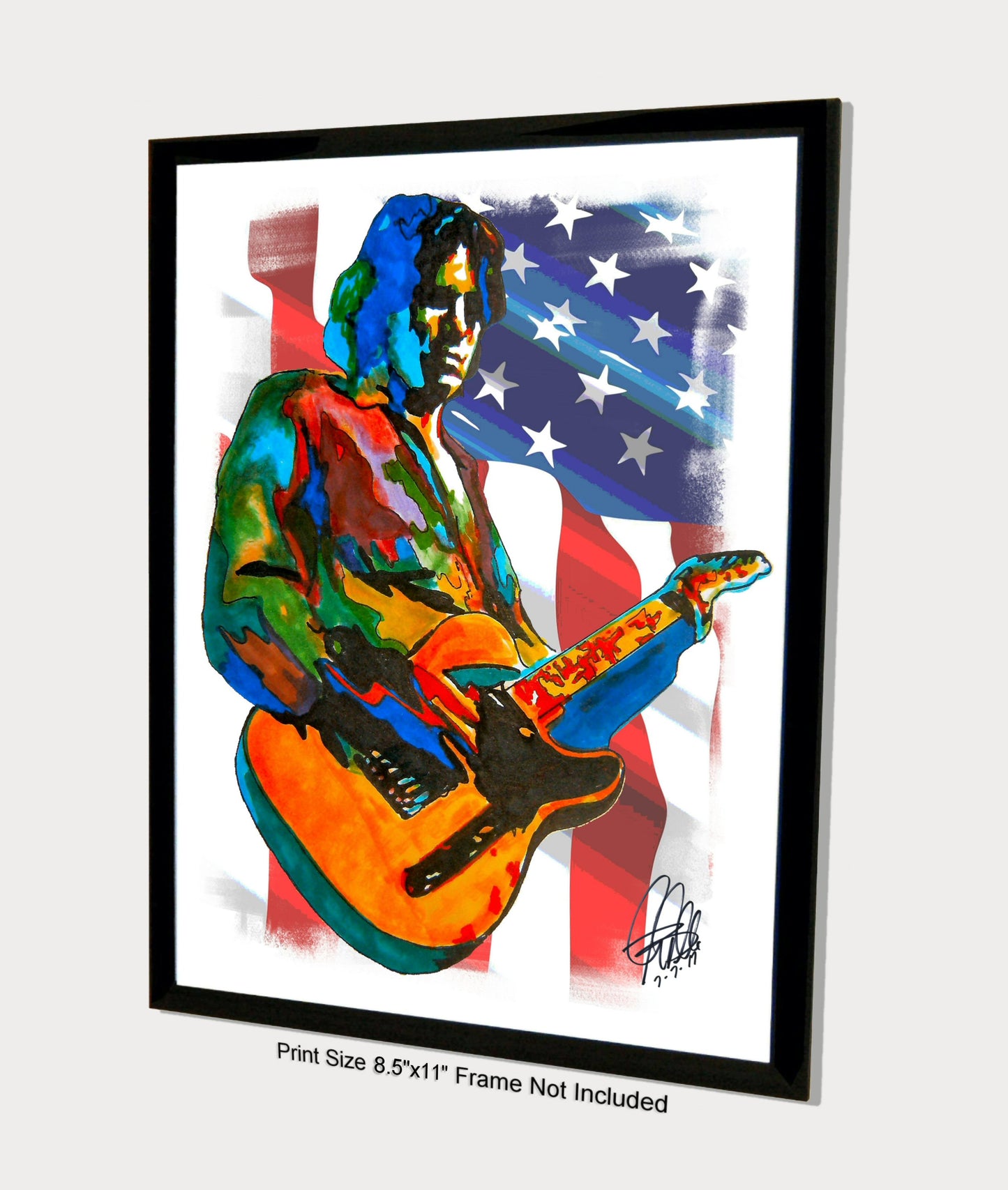 Jeff Buckley Guitar Soul Blues Rock Music Poster Print Wall Art 8.5x11