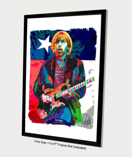 Trey Anastasio Phish Singer Guitar Rock Music Poster Print Wall Art 11x17