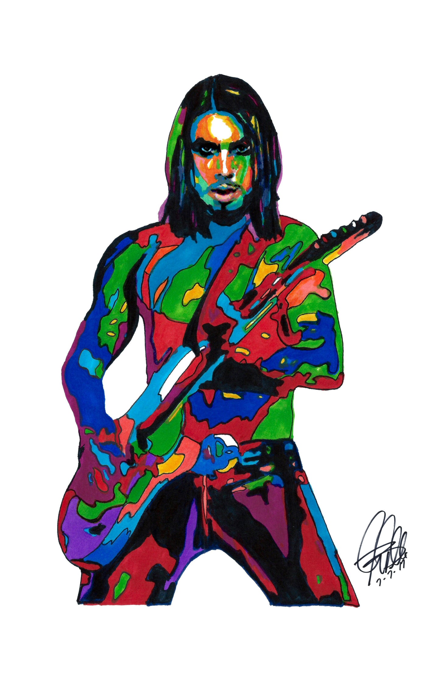 Dave Navarro Jane's Addiction Rock Music Poster Print Wall Art 11x17