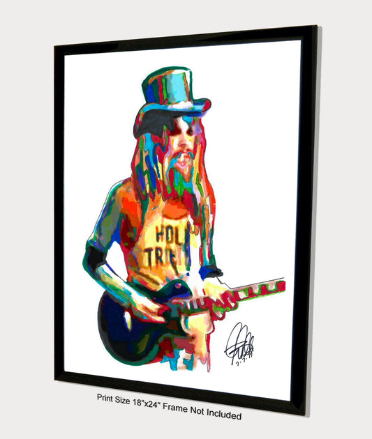 Leon Russell Rock Singer Guitar Piano Music Poster Print Wall Art 18x24