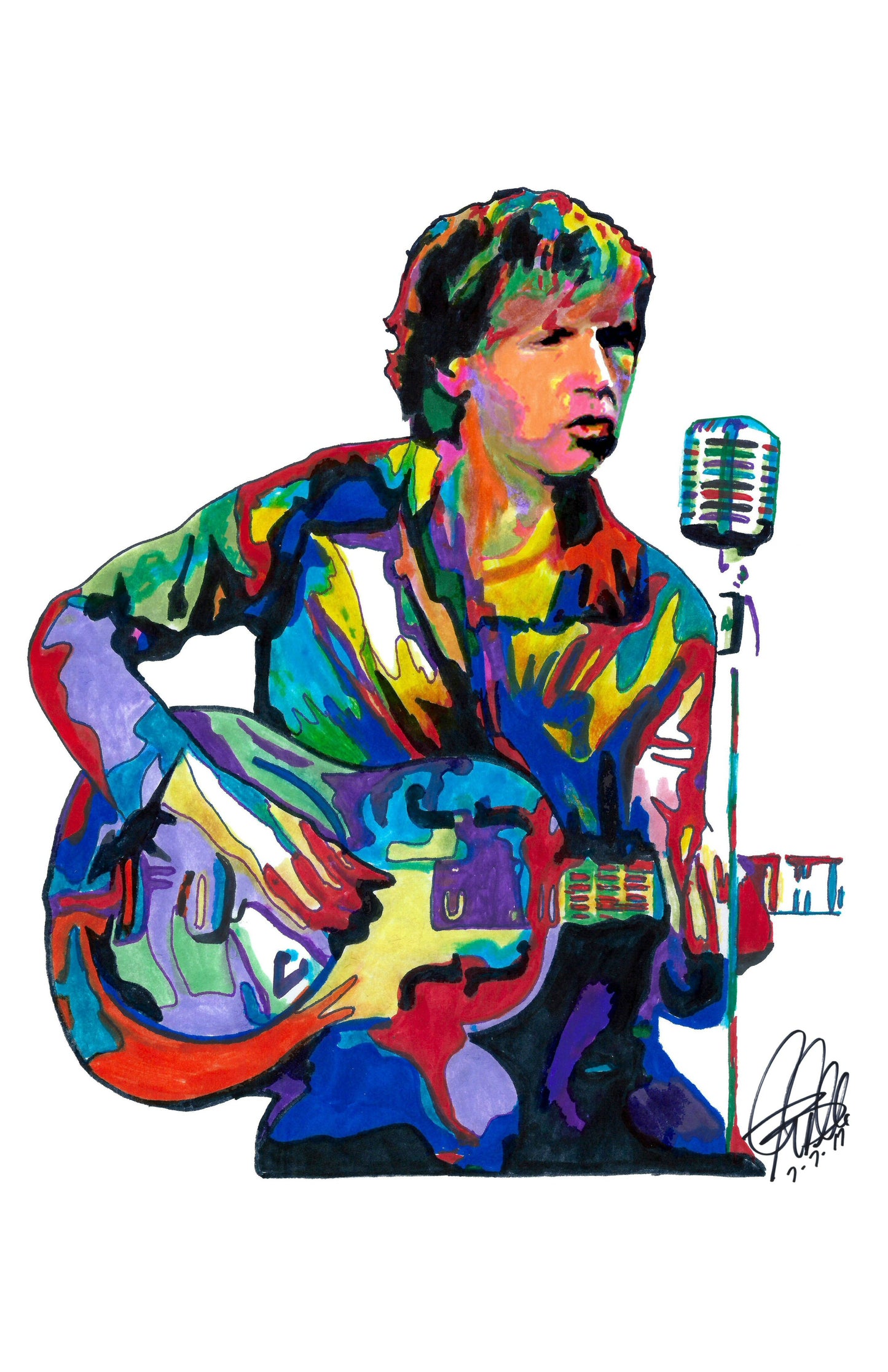 Beck Guitar Rap Rock Pop Music Poster Print Wall Art 11x17