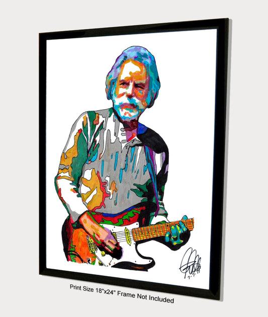 Bob Weir Grateful Dead Guitar Singer Rock Music Poster Print Wall Art 18x24