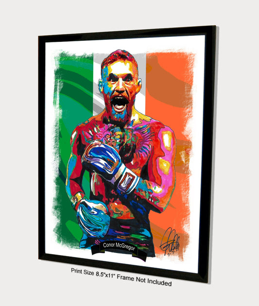 Conor McGregor Martial Arts Boxing Poster Print Wall Art 8.5x11