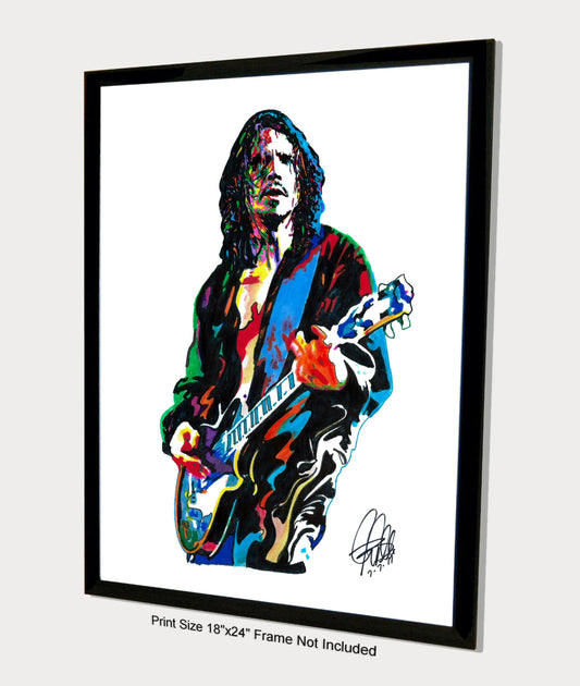 Chris Cornell Soundgarden Singer Rock Music Poster Print Wall Art 18x24