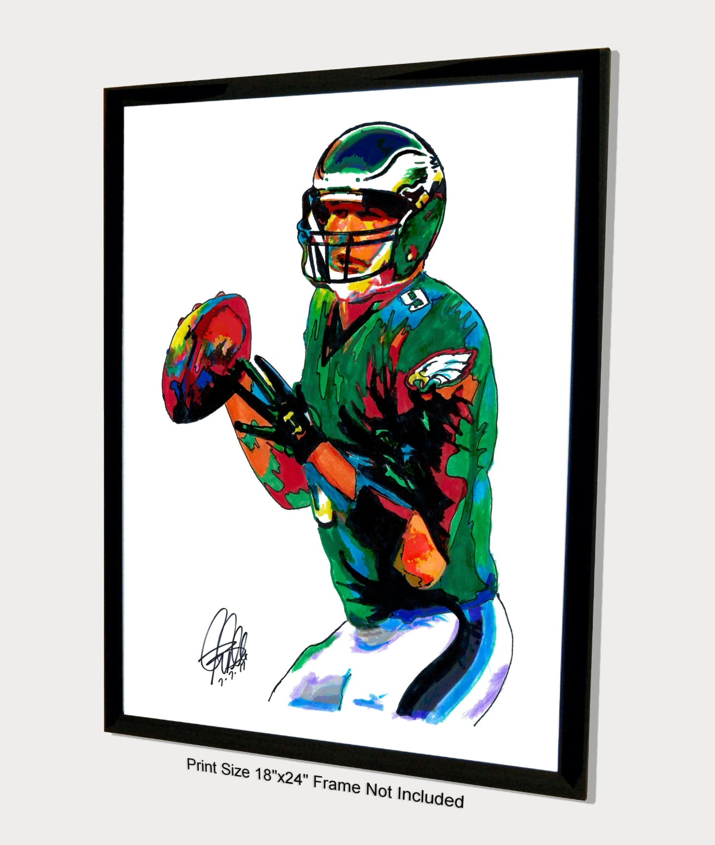 Nick Foles Philadelphia Eagles Football Poster Sports Print Wall Art 18x24