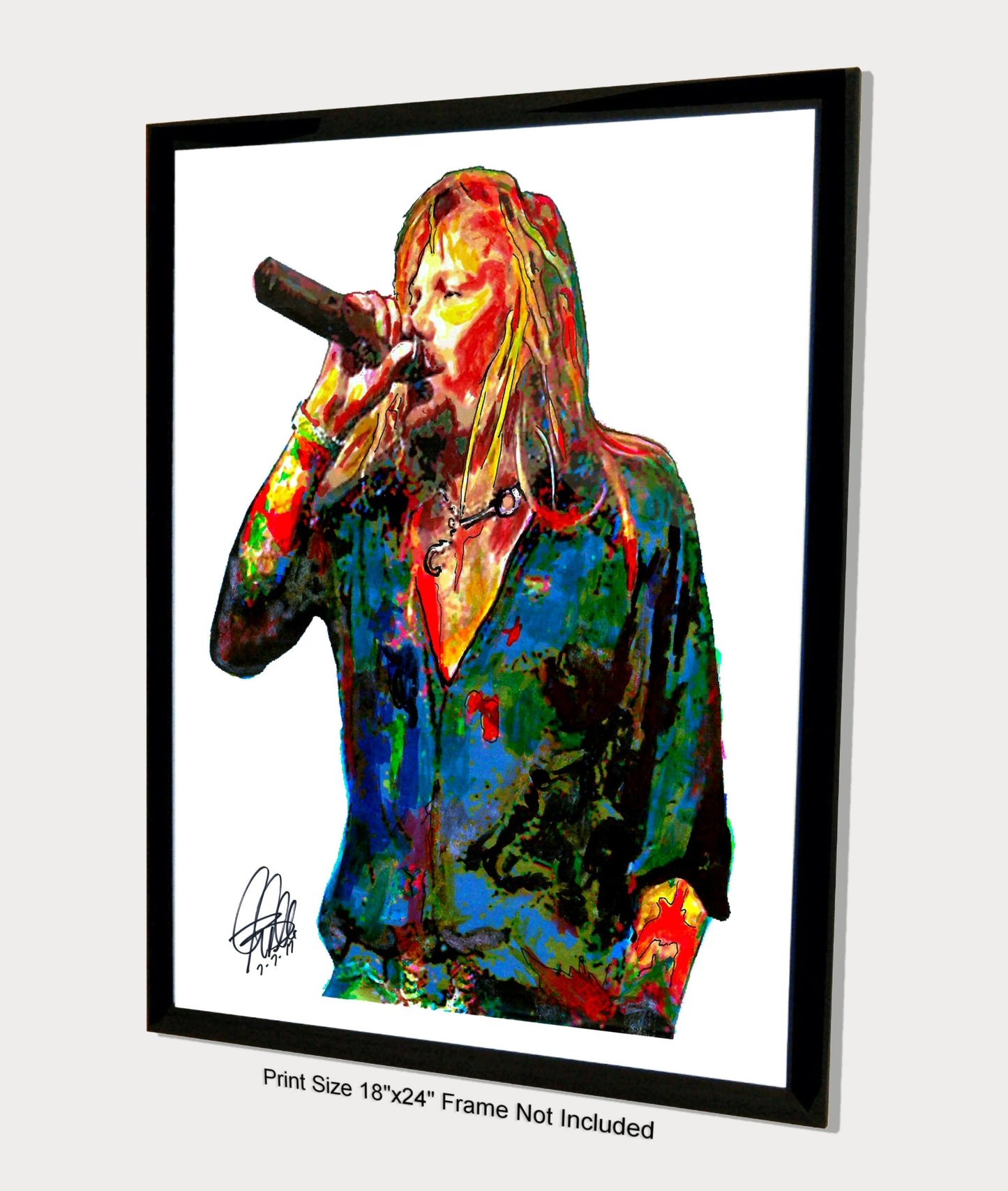 Vince Neil Motley Crue Singer Rock Music Poster Print Wall Art 18x24