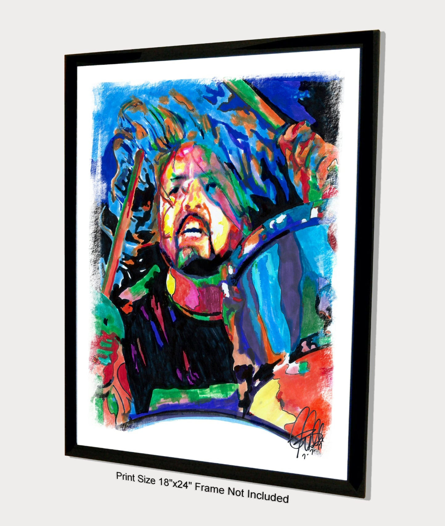 Dave Grohl Foo Fighters Rock Music Poster Print Wall Art 18x24