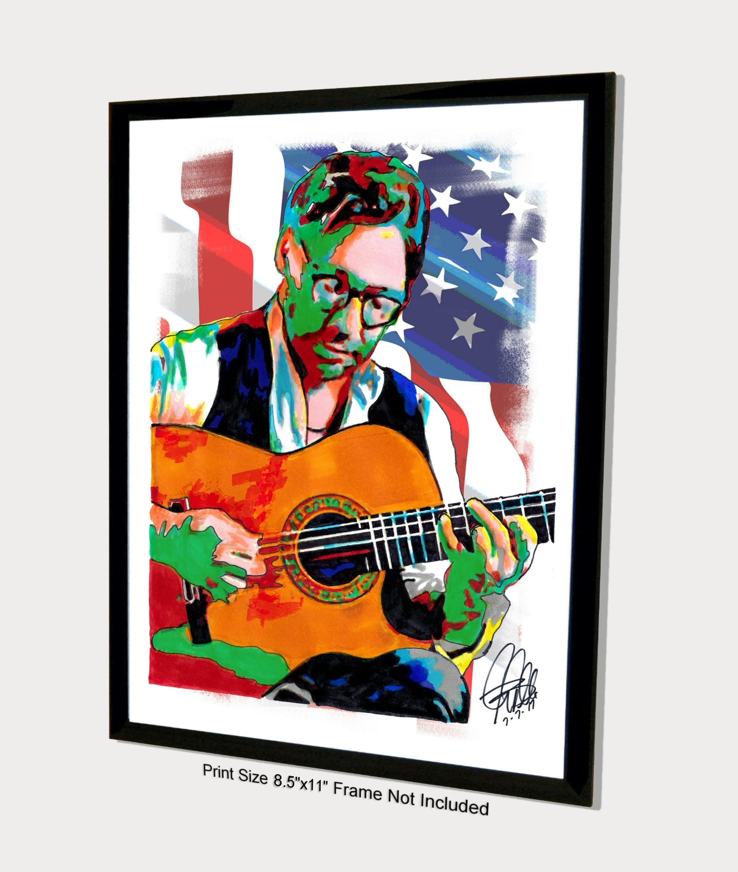 Al Di Meola Guitar Jazz Fusion Music Poster Print Wall Art 8.5x11