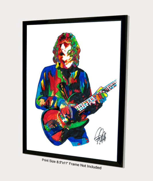 Leo Lyons Ten Years After Bass Guitar Rock Music Poster Print Wall Art 8.5x11