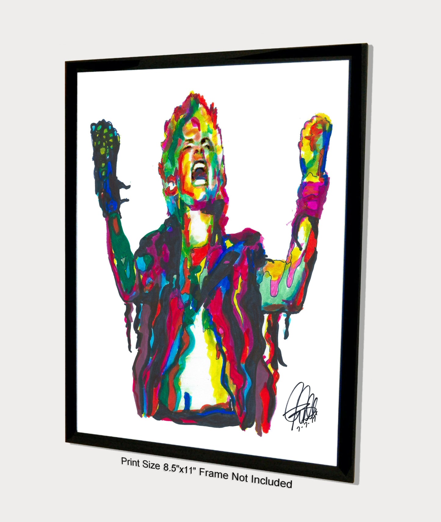 Billy Idol Singer Punk Rock Music Wall Art Poster Print 8.5x11