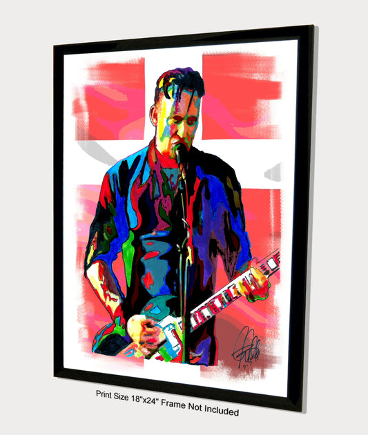 Michael Poulsen Volbeat Heavy Metal Rock Music Poster Print Wall Art 18x24