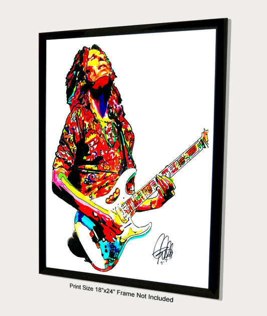 Steve Vai Guitar Rock Music Poster Print Wall Art 18x24