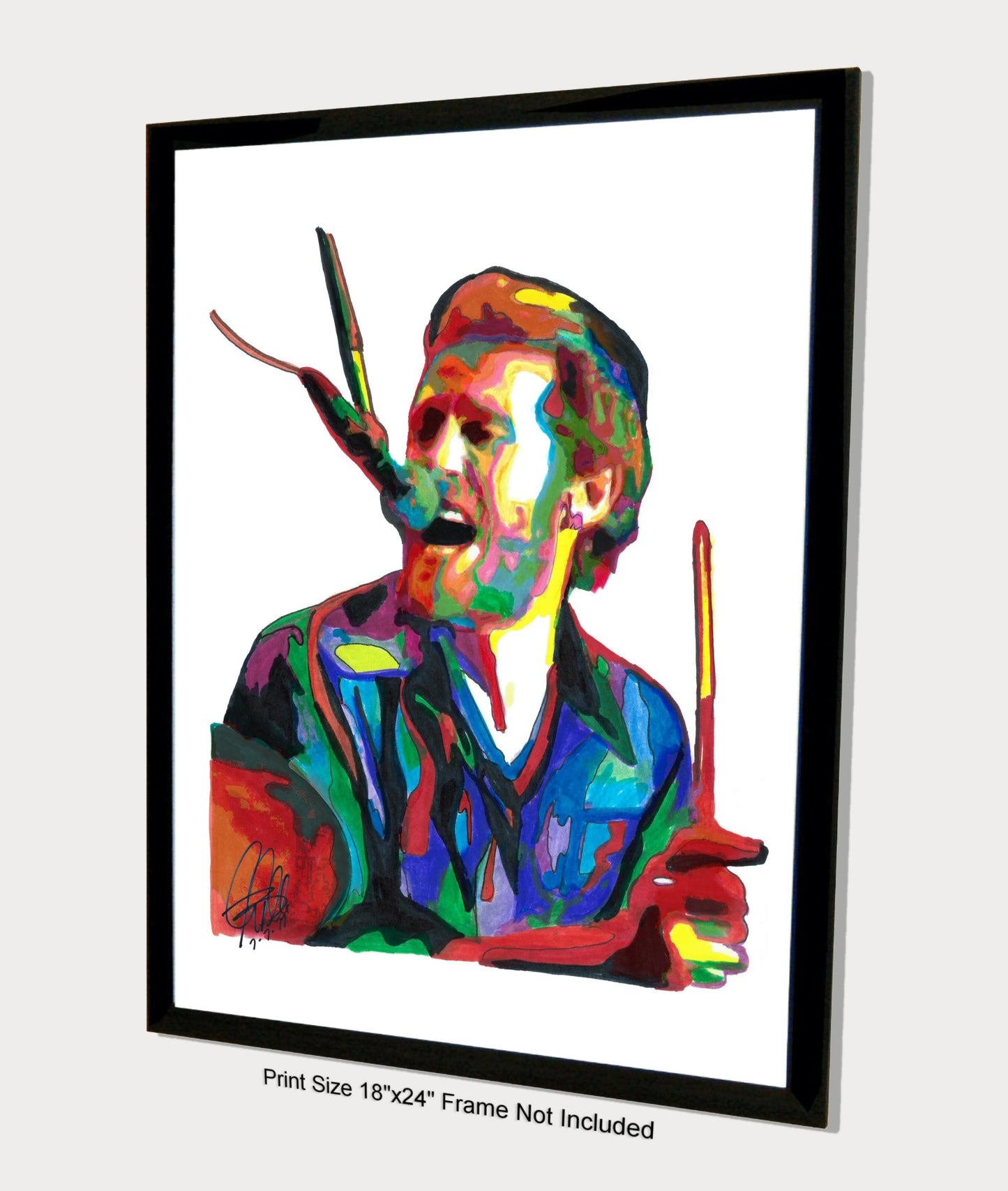 Levon Helm The Band Singer Drums Rock Music Poster Print Wall Art 18x24