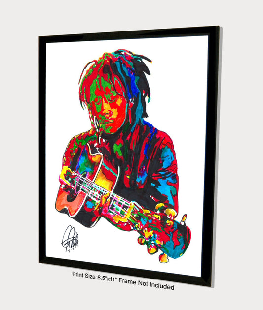 Bob Marley The Wailers Guitar Ska Music Poster Print Wall Art 8.5x11