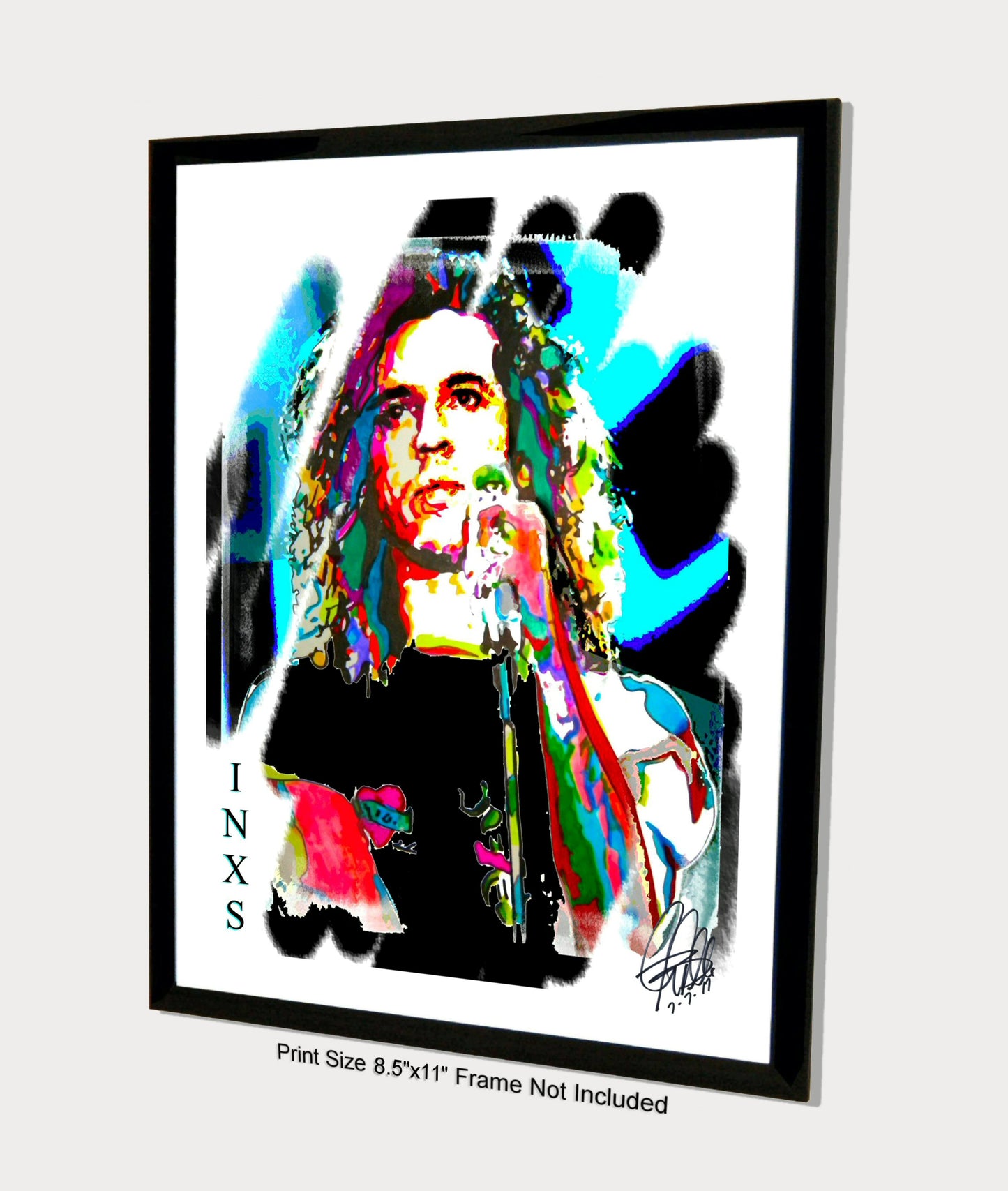 Michael Hutchence INXS Singer New Wave Rock Music Poster Print Wall Art 8.5x11