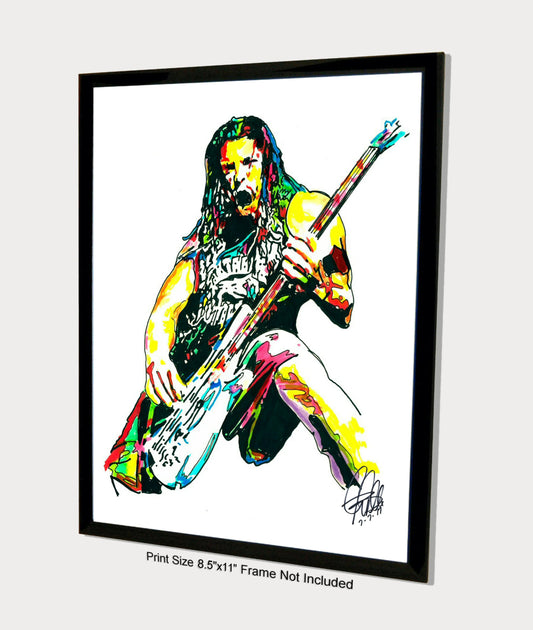 Robert Trujillo Metallica Heavy Metal Rock Music Print Poster Wall Art 8.5x11