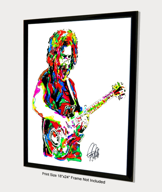 Jerry Garcia Grateful Dead Guitar Music Poster Print Wall Art 18x24