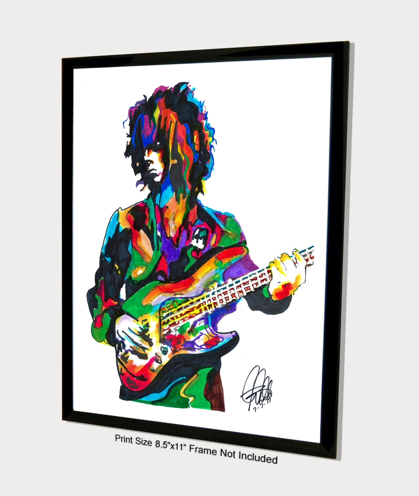 Noel Redding Jimi Hendrix Experience Rock Music Poster Print Wall Art 8.5x11