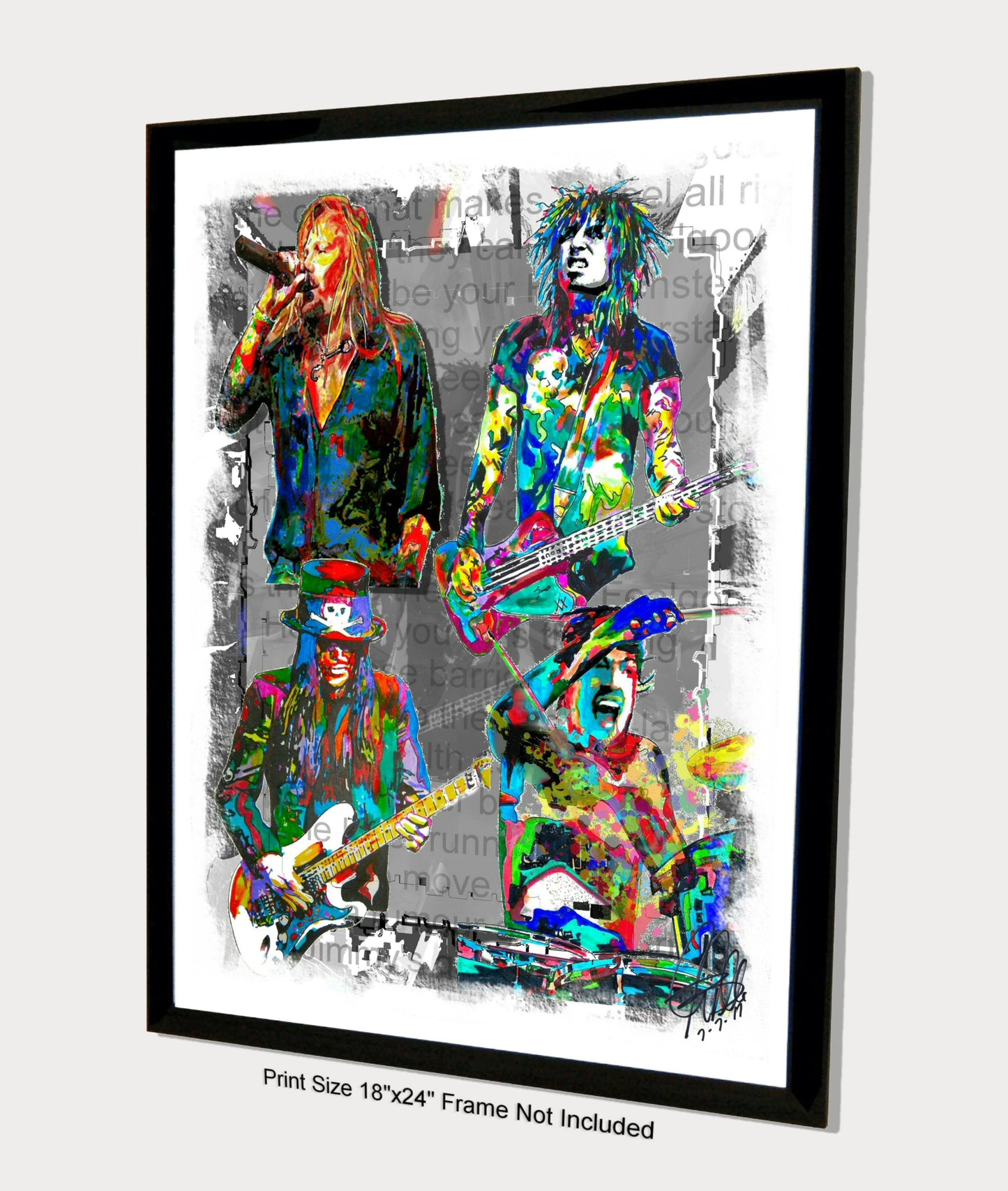 Motley Crue Heavy Metal Hard Rock Music Poster Print Wall Art 18x24