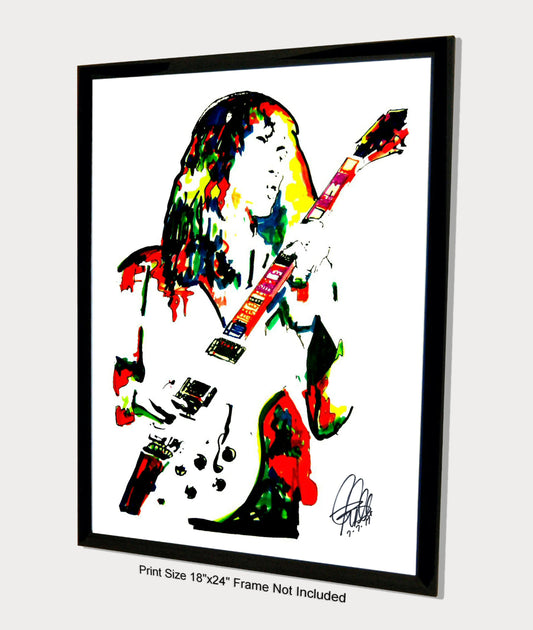 Alex Lifeson Rush Guitar Progressive Rock Music Poster Print Wall Art 18x24