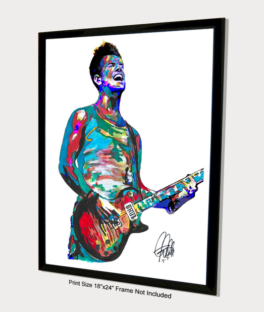 Nick Hexum 311 Singer Guitar Rock Music Print Poster Wall Art 18x24