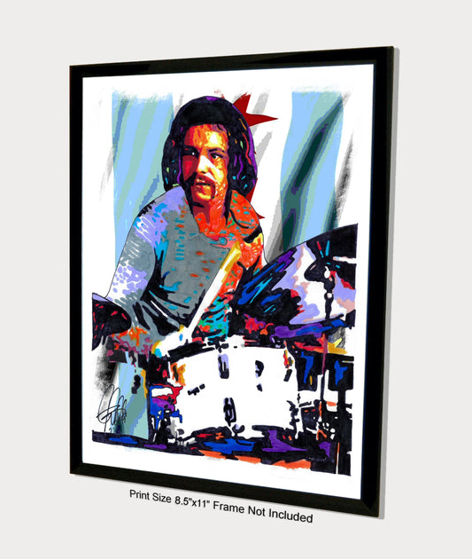 Danny Seraphine Chicago Drummer Jazz Rock Music Poster Print Wall Art 8.5x11