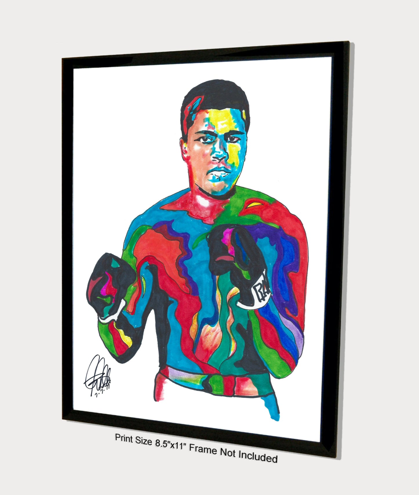 Muhammad Ali The Greatest Sports Boxing Poster Print Wall Art 8.5x11