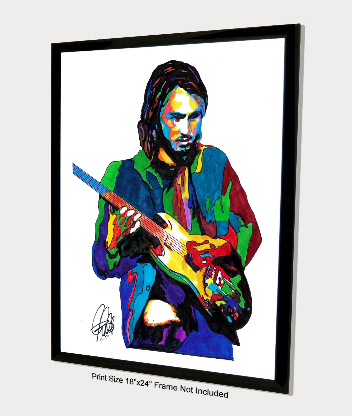 Ollie Halsall Guitar Rock Music Poster Print Wall Art 18x24