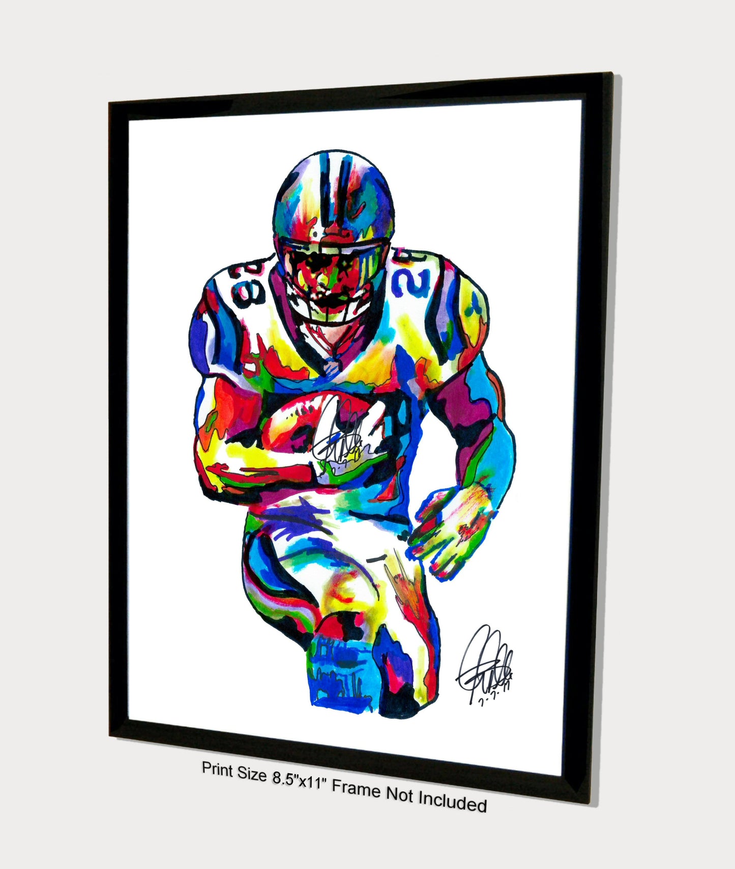 Jonathan Stewart Carolina Panthers Football Sports Print Poster Wall Art 8.5x11