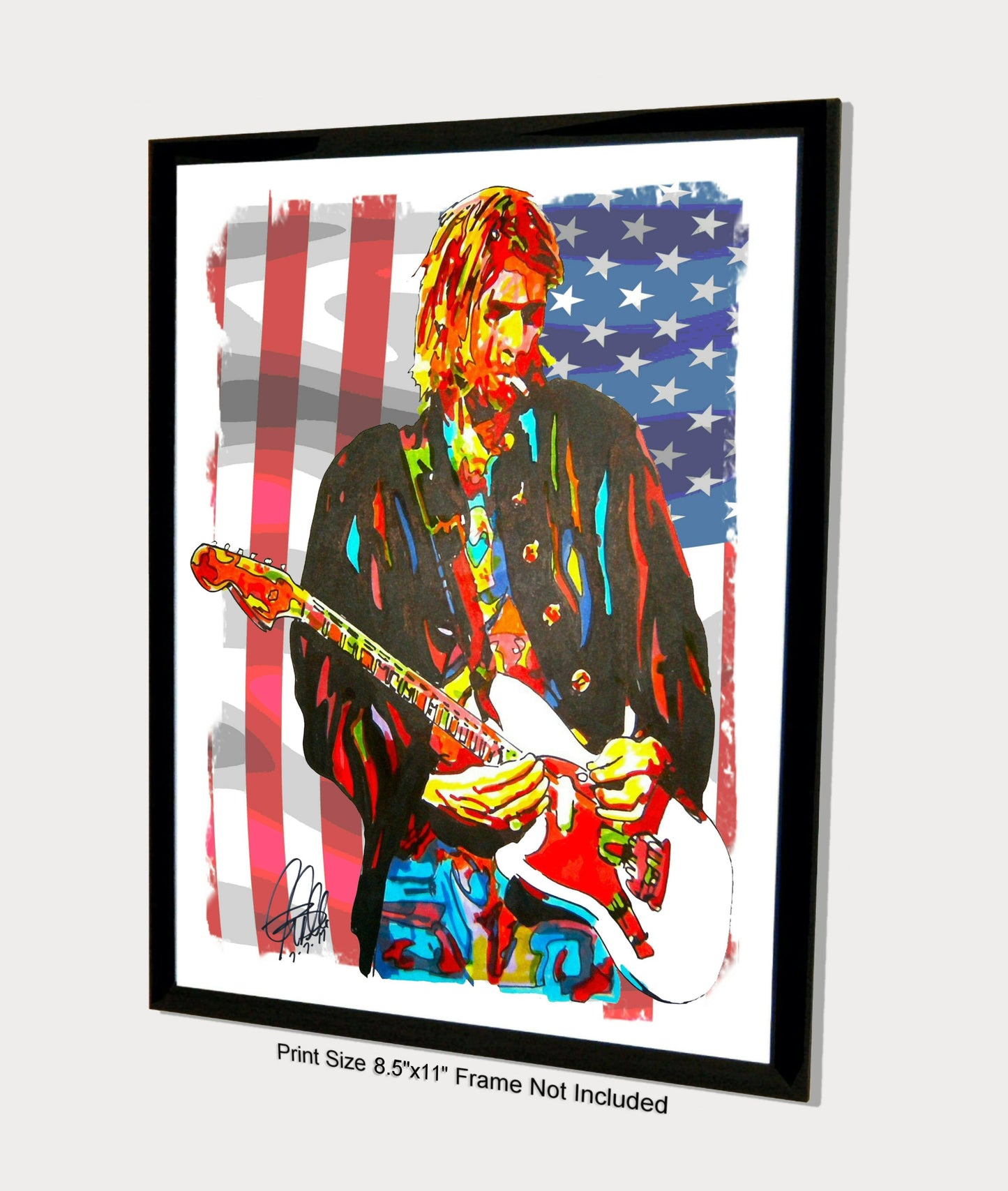 Kurt Cobain Nirvana Alternative Rock Music Poster Print Wall Art 8.5x11