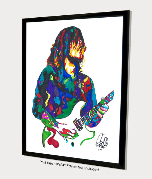 Tim Mahoney 311 Guitar Rap Rock Funk Music Print Poster Wall Art 18x24