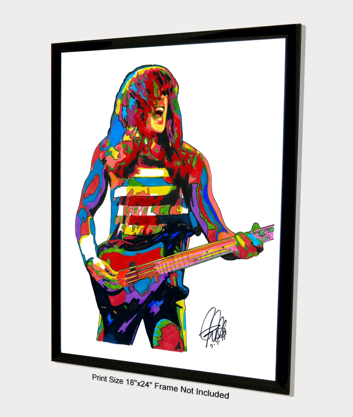 Cliff Williams ACDC Bass Hard Rock Music Poster Print Wall Art 18x24