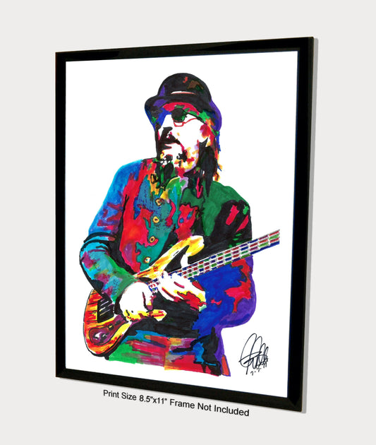 Les Claypool Primus Singer Bass Guitar Rock Music Poster Print Wall Art 8.5x11