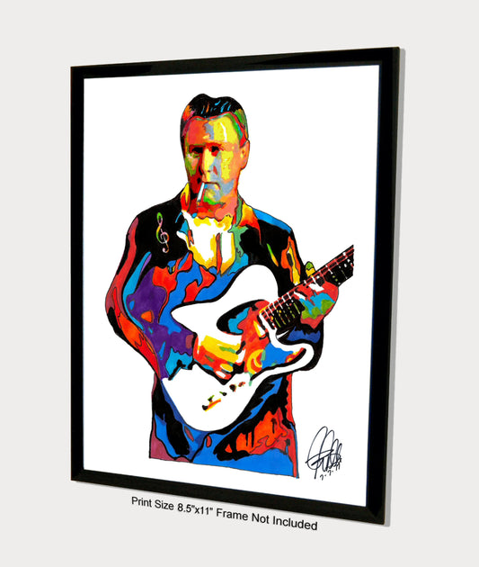 Danny Gatton Guitar Rockabilly Jazz Music Poster Print Wall Art 8.5x11