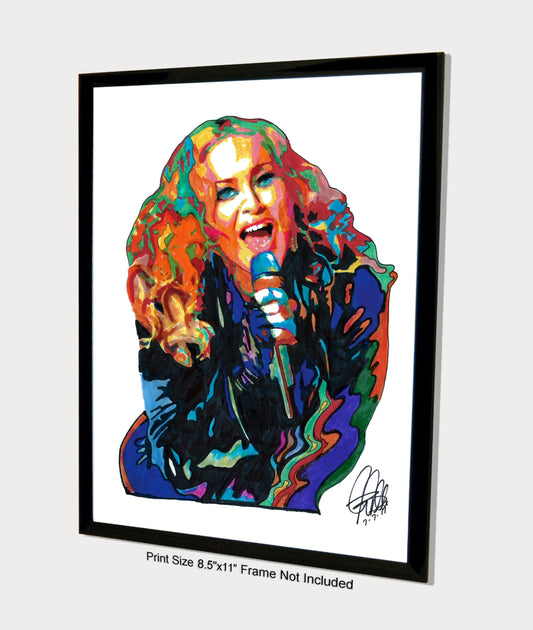 Madonna Singer Dance Pop Rock Music Print Poster Wall Art 8.5x11