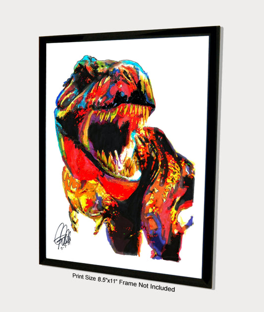 Tyrannosaurus Rex T Rex Dinosaur Poster Print Wall Art 8.5x11