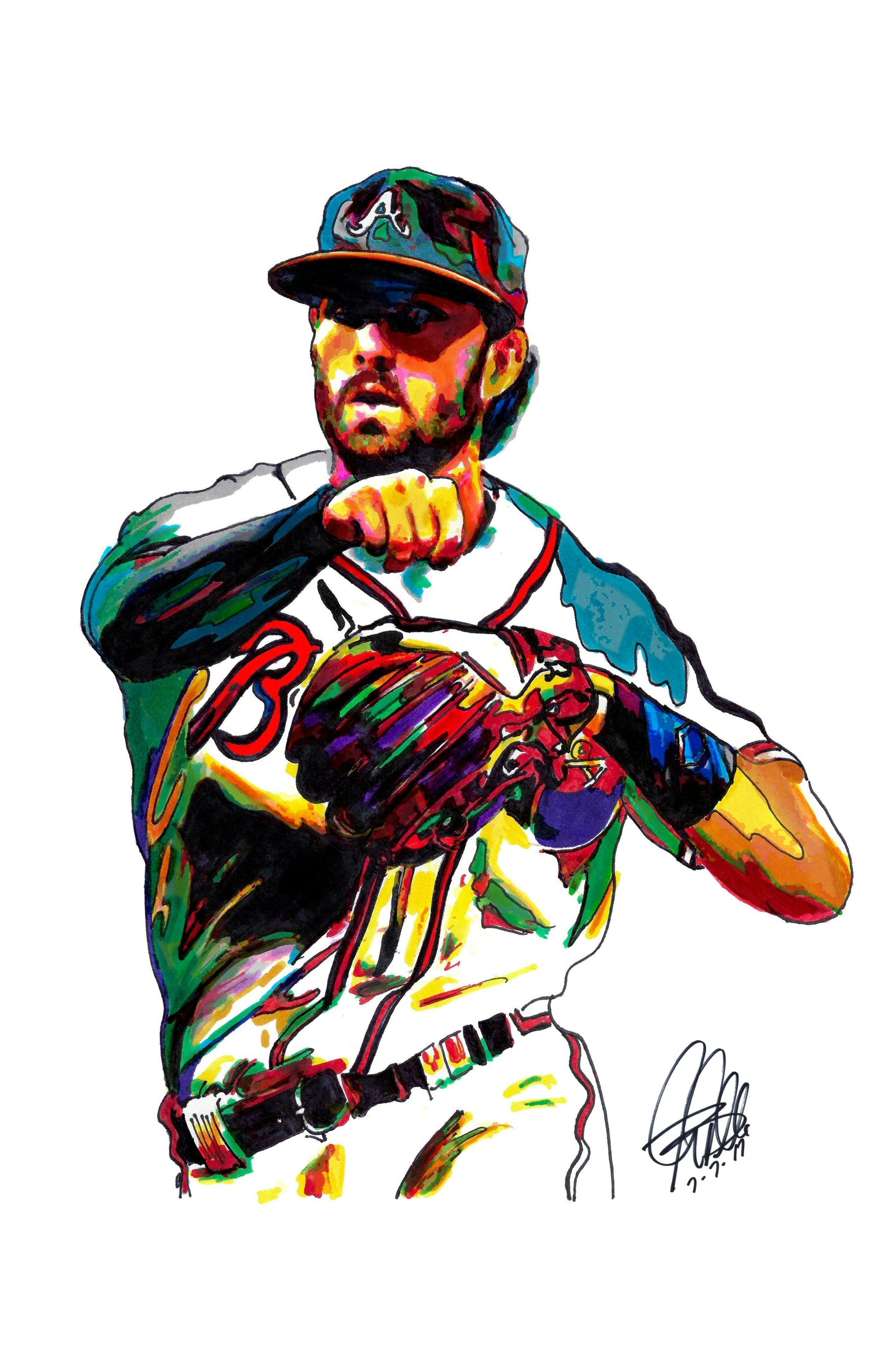 Dansby Swanson Atlanta Braves Baseball Sports Print Poster Wall Art 11x17