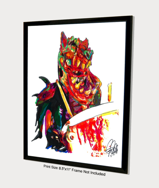 Jizmak Da Gusha GWAR Drums Shock Rock Poster Print Wall Art 8.5x11